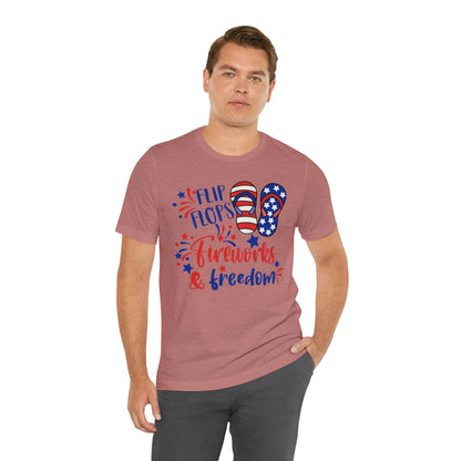 Flip Flops Fireworks & Freedom Shirt