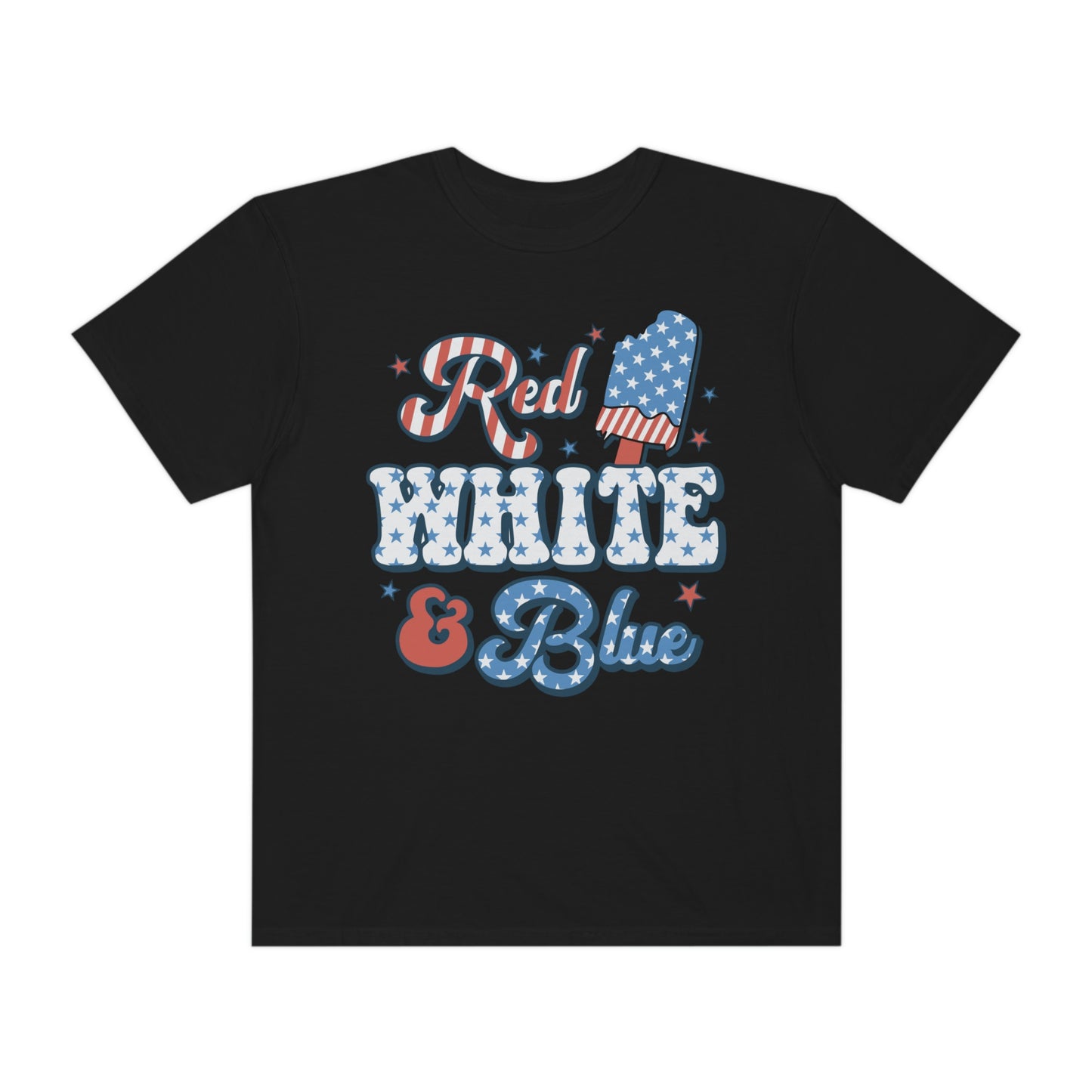 Retro Red, White and Blue Comfort Colors® Shirt