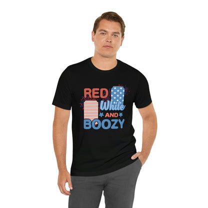 Red Bhite and Boozy Shirt