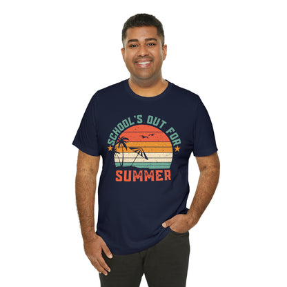 Schools Out For Summer Retro Tropical Shirt