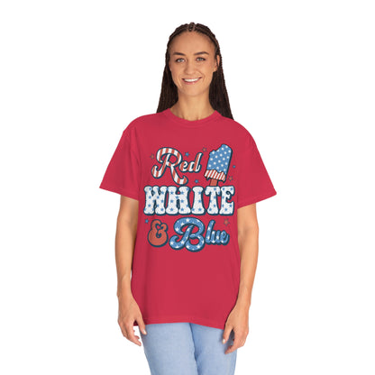 Retro Red, White and Blue Comfort Colors® Shirt