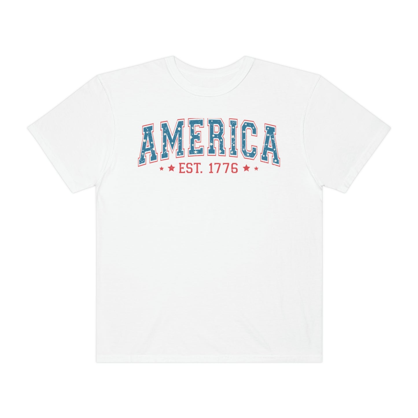 Retro 4th of July America Est 1776 Comfort Colors Shirt