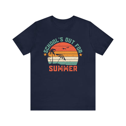 Schools Out For Summer Retro Tropical Shirt