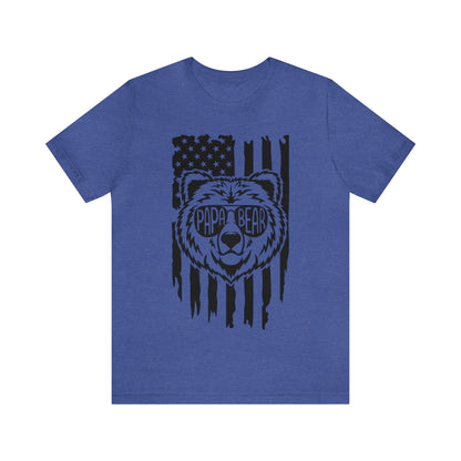 Papa Bear American Flag TShirt