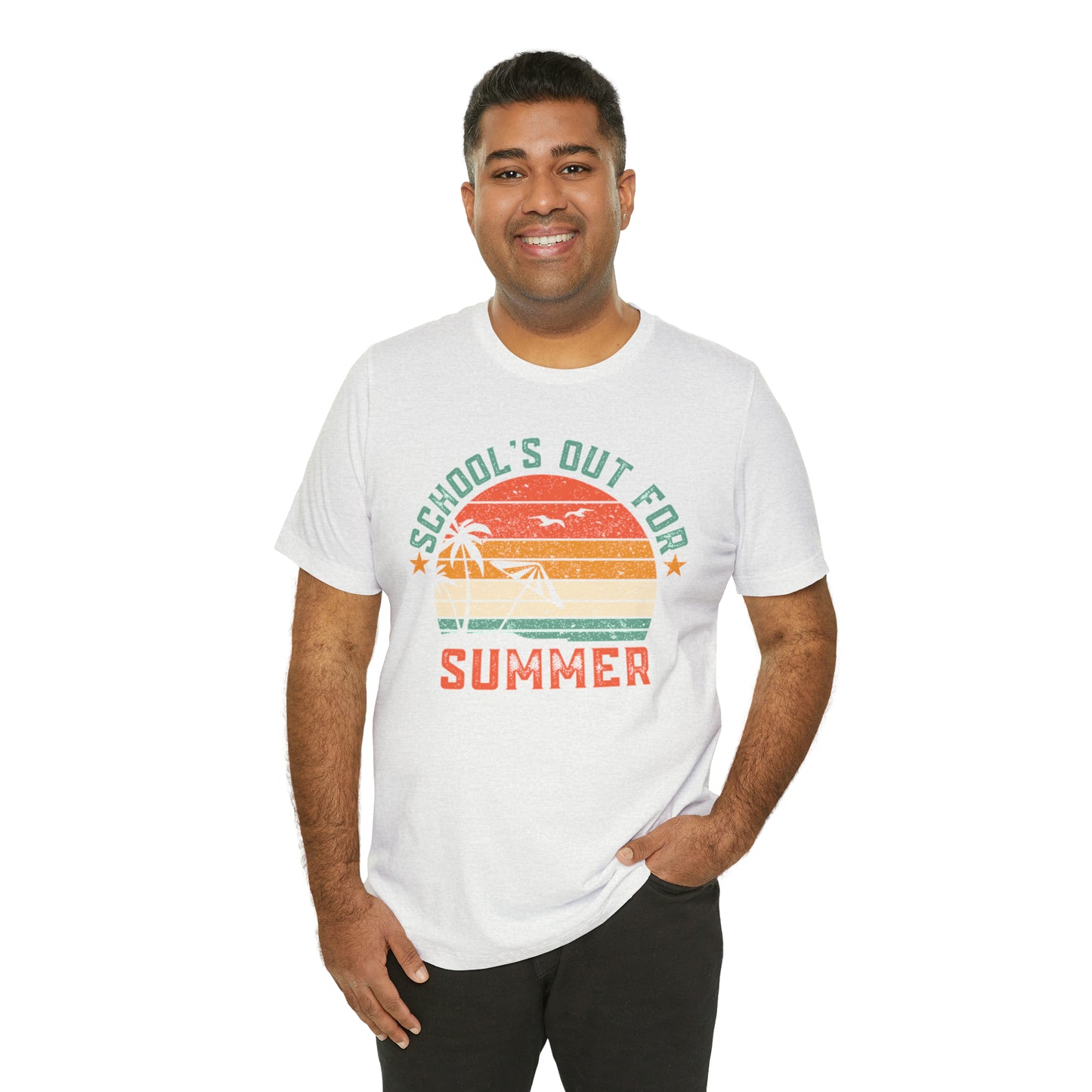 Schools Out For Summer Retro Tropical Shirt