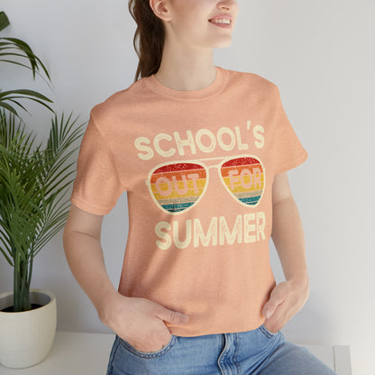 Schools Out for Summer Retro Sunglasses Shirt