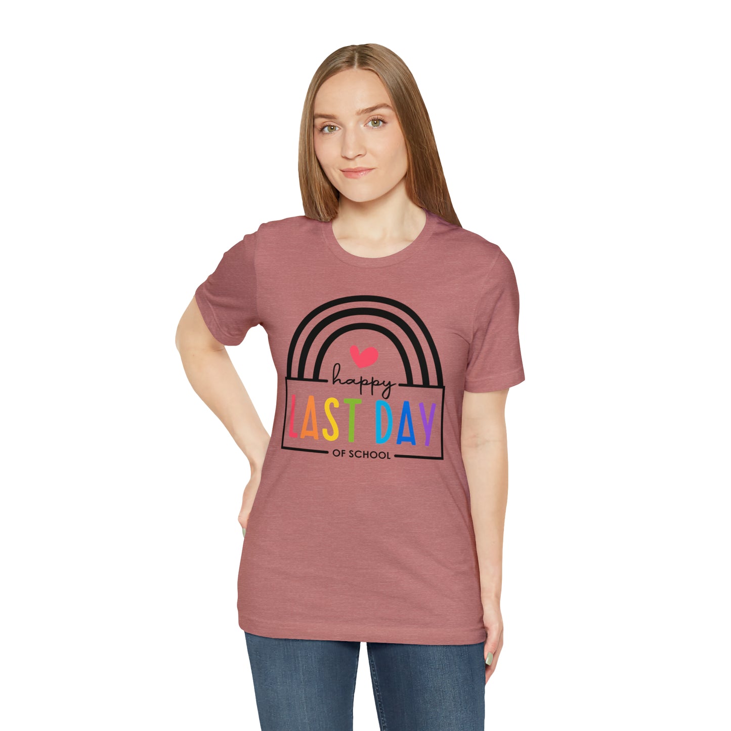 Happy Last Day Of School Teacher Student Graduation Rainbow Shirt