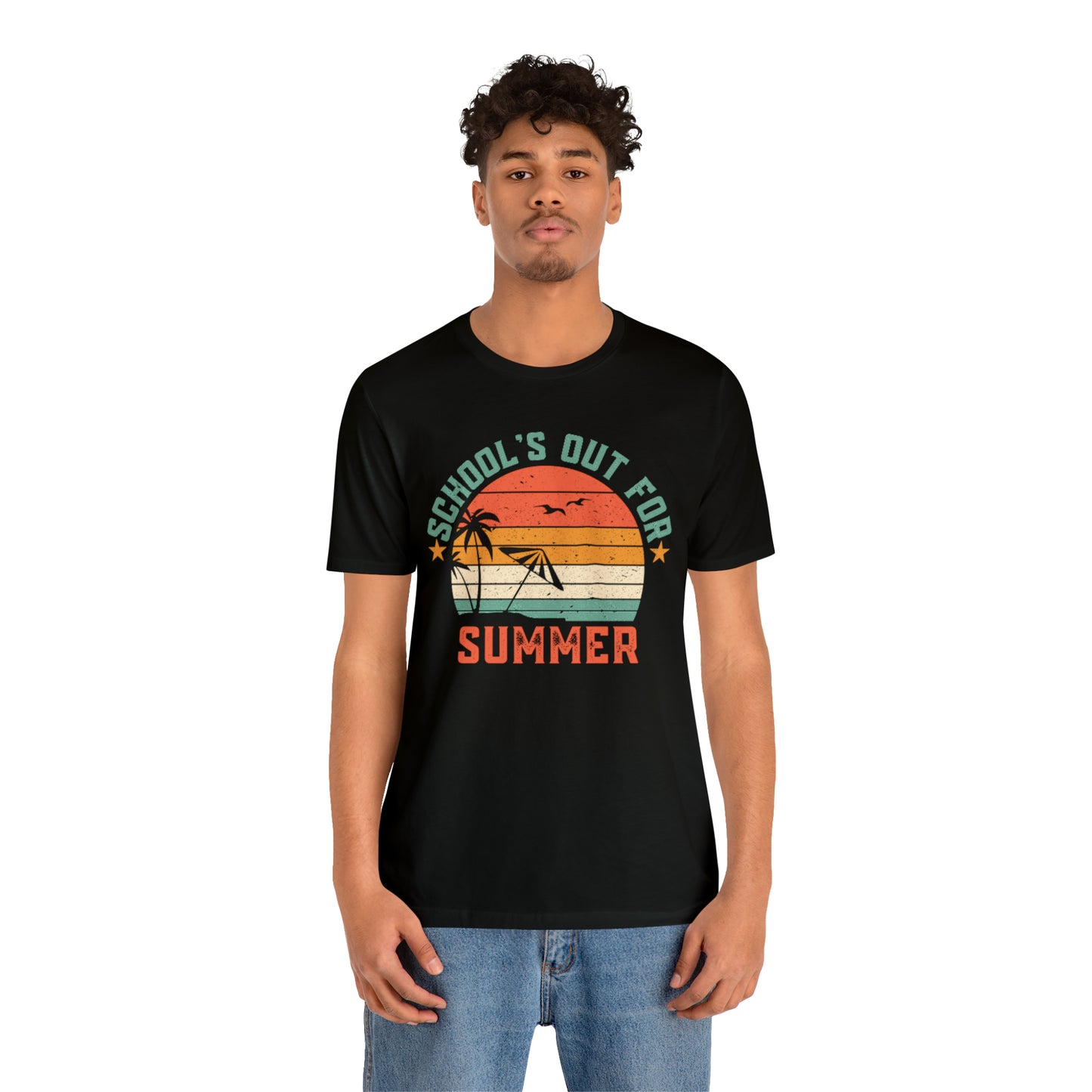 Schools Out For Summer Retro Tropical Shirt