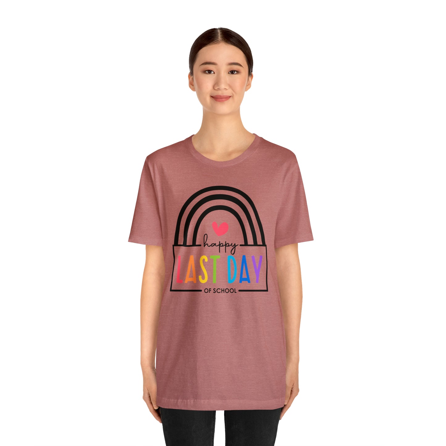 Happy Last Day Of School Teacher Student Graduation Rainbow Shirt