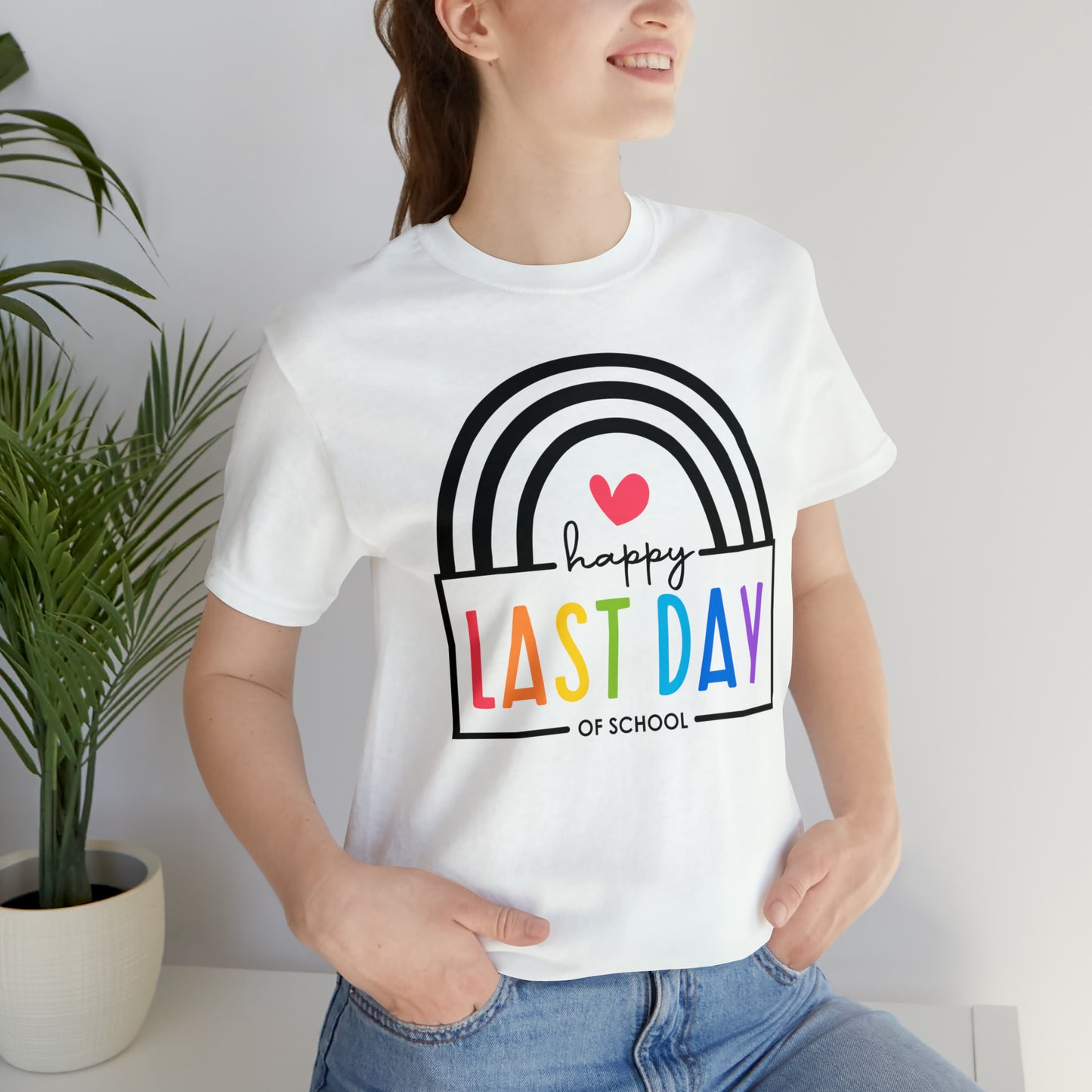 Happy Last Day Of School Teacher Student Graduation Rainbow Shirt