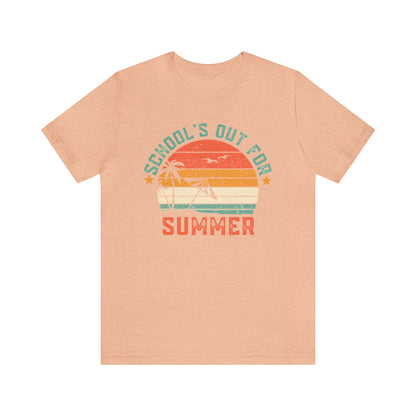 Schools Out For Summer Retro Tropical Shirt