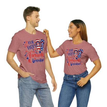 Flip Flops Fireworks & Freedom Shirt