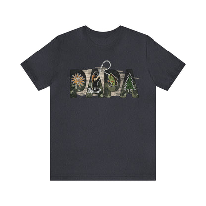 Papa Fishing in Nature Shirt