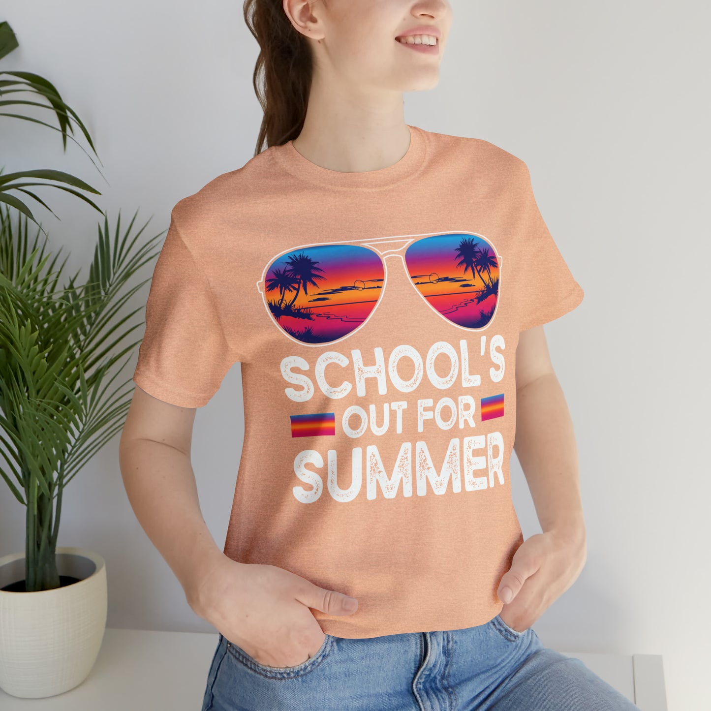 Schools Out for Summer Tropical Sunglasses Shirt