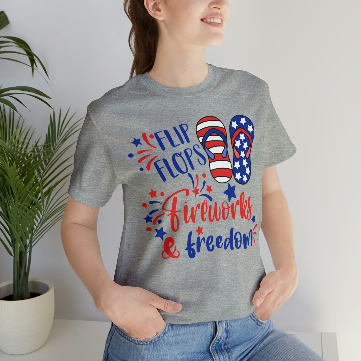 Flip Flops Fireworks & Freedom Shirt