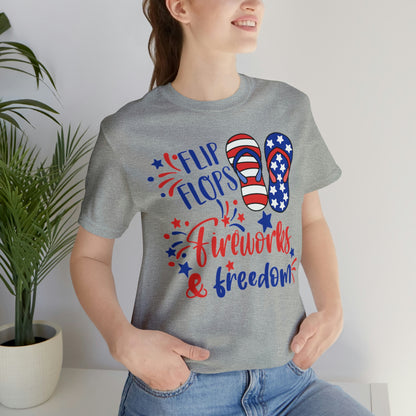 Flip Flops Fireworks & Freedom Shirt