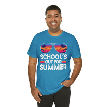 Schools Out for Summer Tropical Sunglasses Shirt