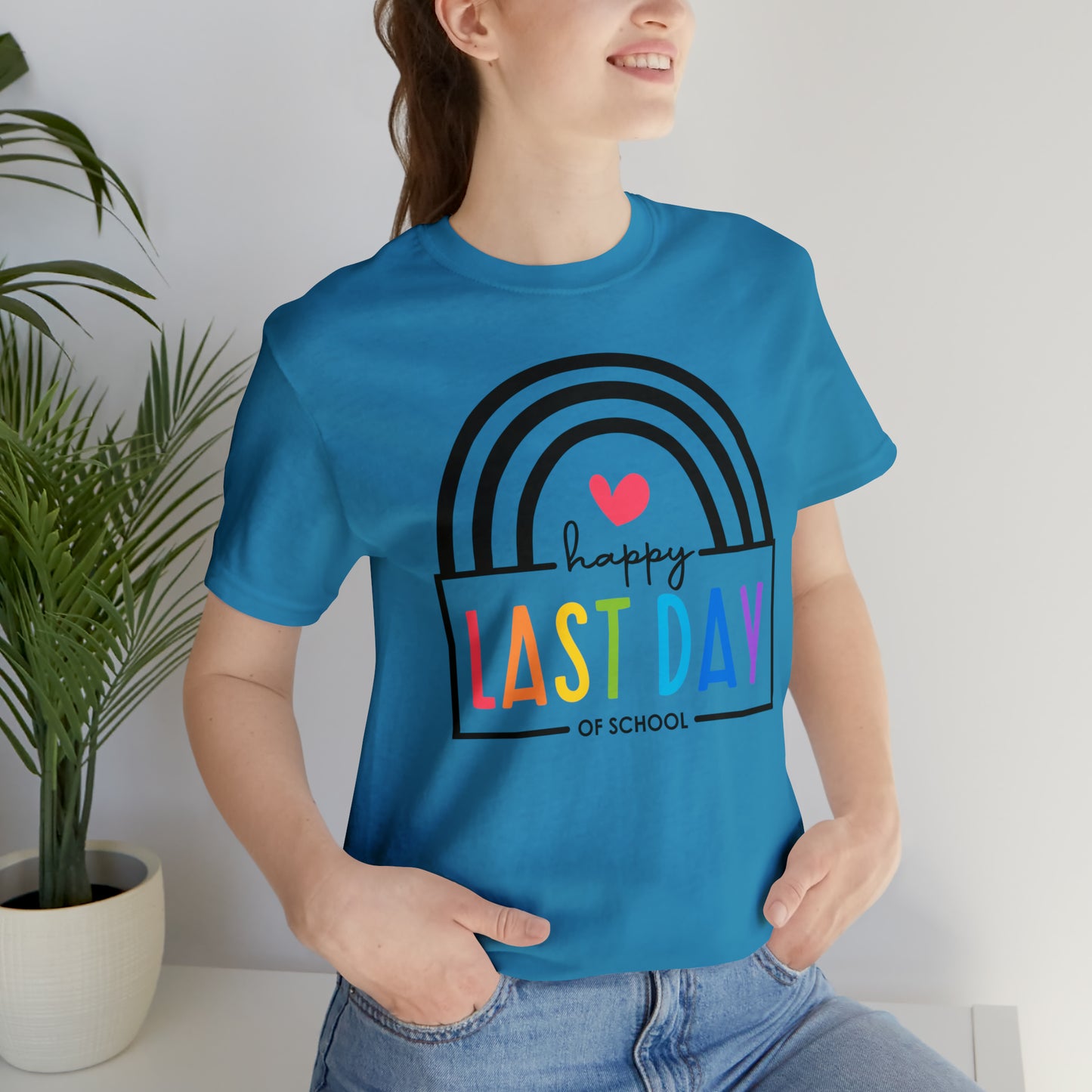 Happy Last Day Of School Teacher Student Graduation Rainbow Shirt