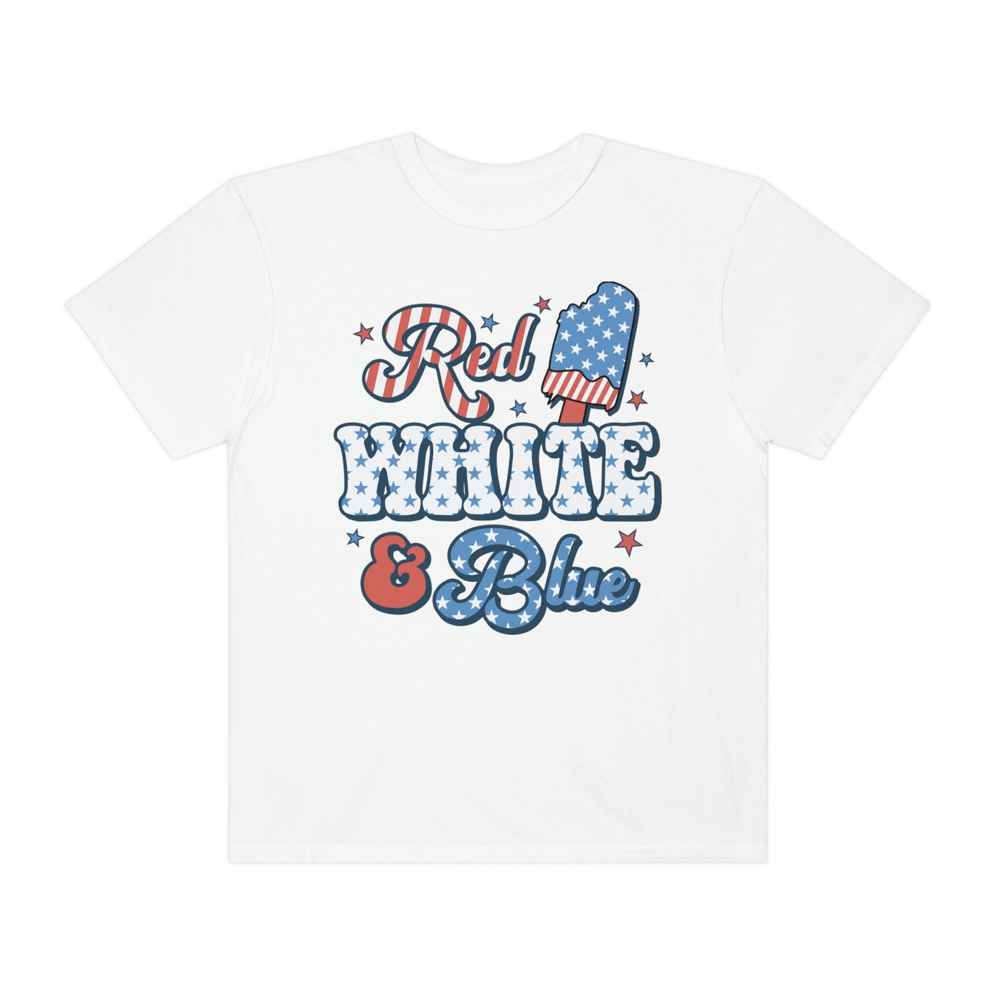 Retro Red, White and Blue Comfort Colors® Shirt