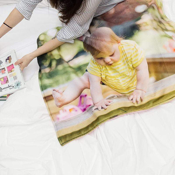 Personalized Picture Fleece Throw Blanket