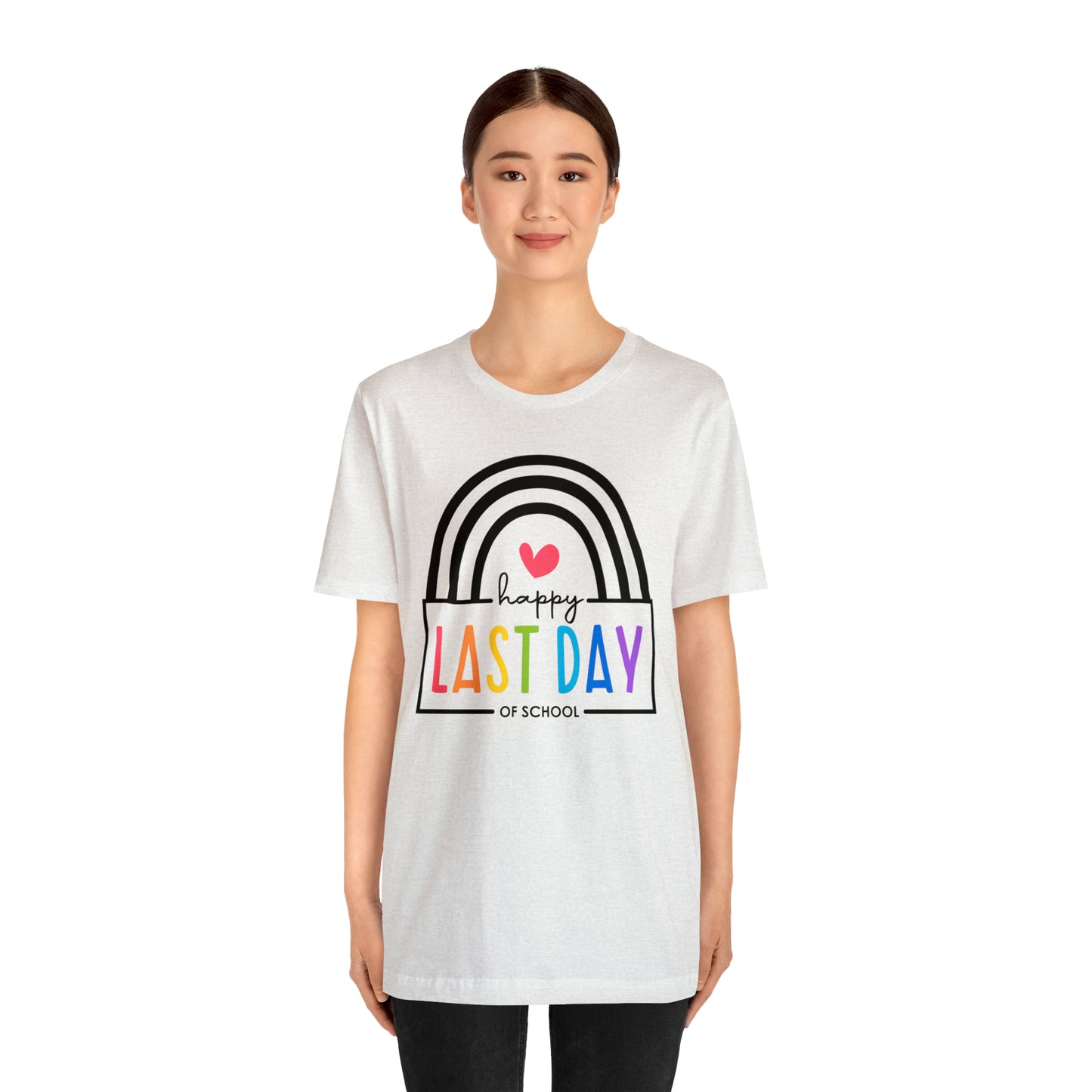 Happy Last Day Of School Teacher Student Graduation Rainbow Shirt