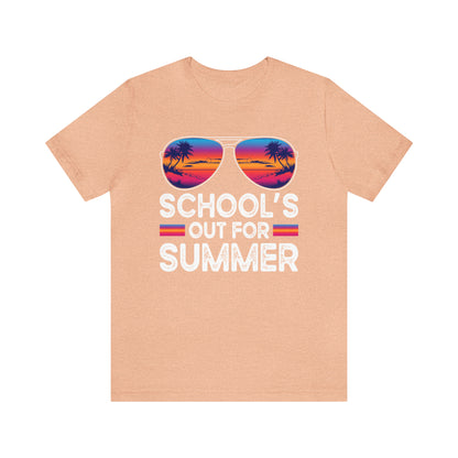 Schools Out for Summer Tropical Sunglasses Shirt