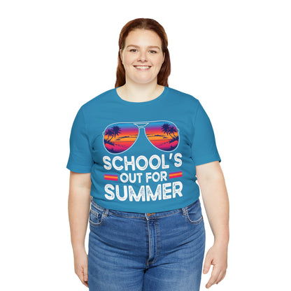 Schools Out for Summer Tropical Sunglasses Shirt