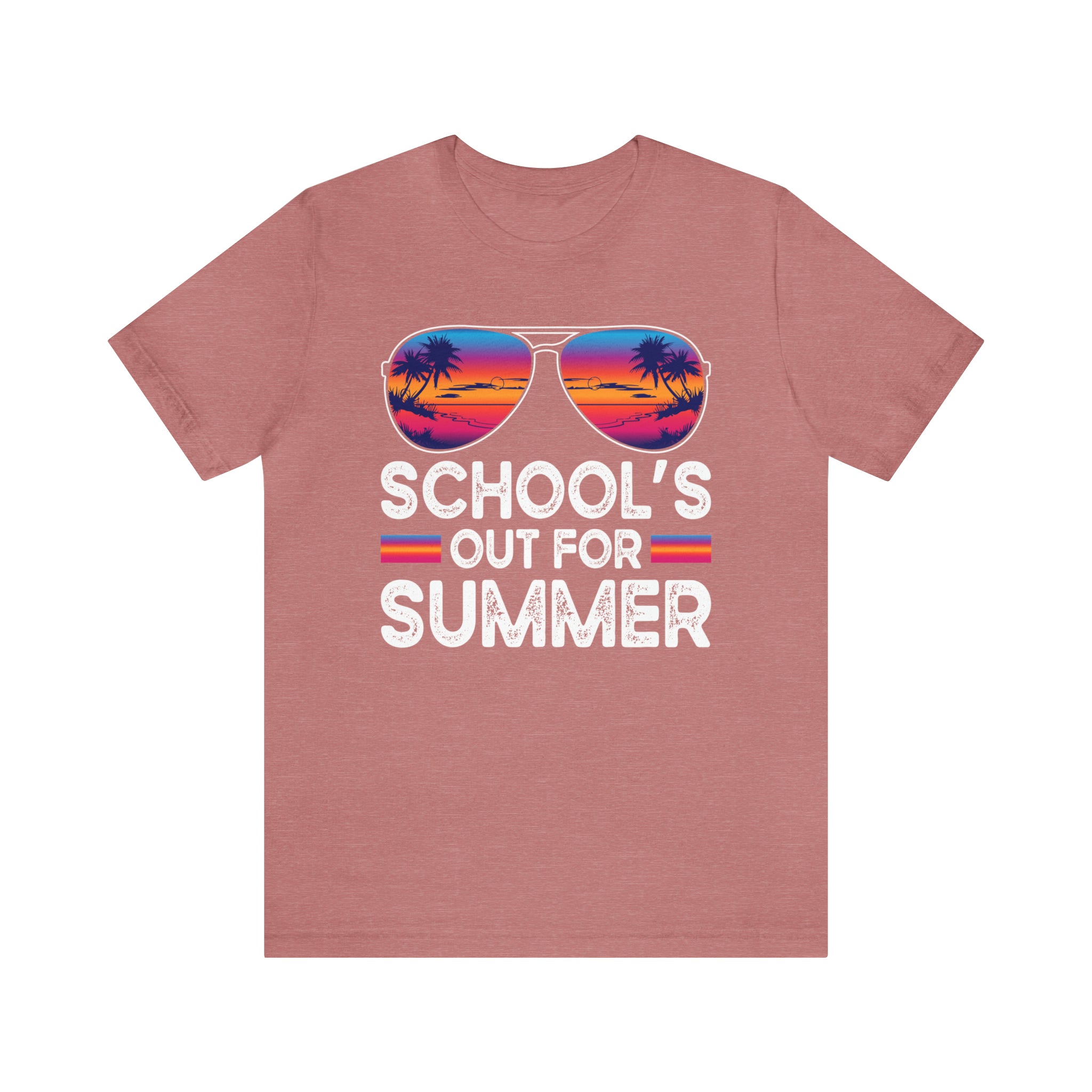 Schools Out for Summer Tropical Sunglasses Shirt