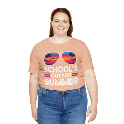 Schools Out for Summer Tropical Sunglasses Shirt