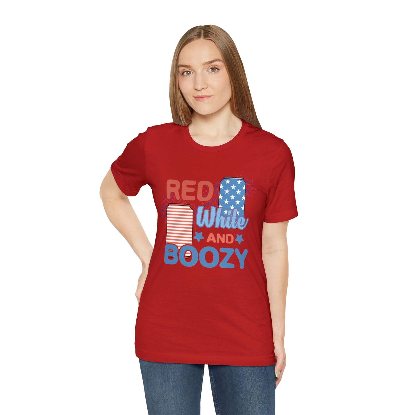 Red Bhite and Boozy Shirt