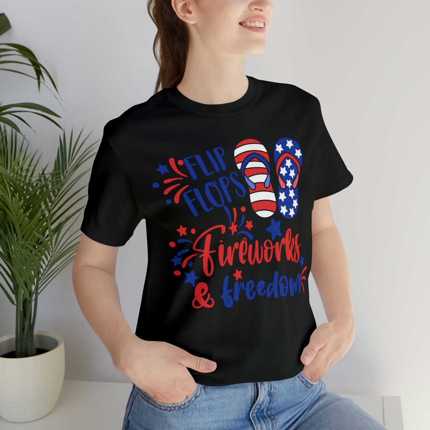 Flip Flops Fireworks & Freedom Shirt